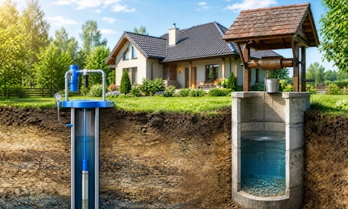 Автономное водоснабжение загородного дома Железногорск: скважина или колодец 